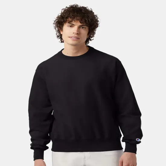 Champion&reg; Reverse Weave Crewneck Sweatshirt White {2}