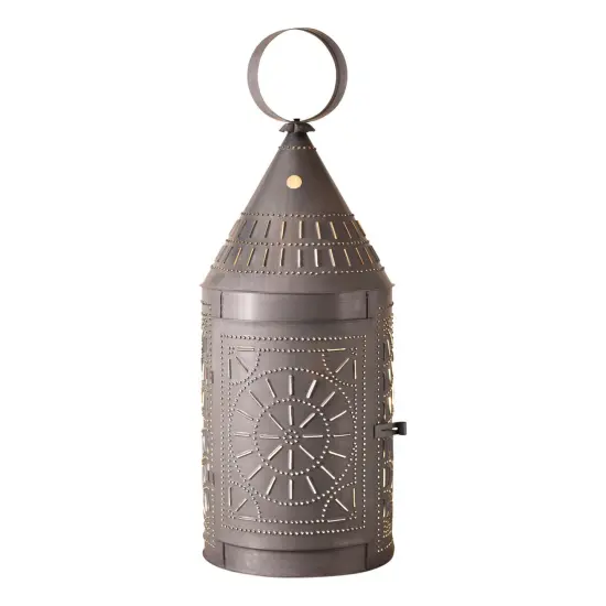 Irvins Country Tinware 36-Inch Tinner's Lantern with Chisel in Kettle Black {1}