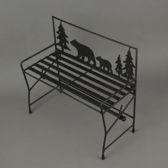 Metal Bear Wall Hanging Kitchen Paper Towel Rack Cabin Bench Accessories Holder {6}