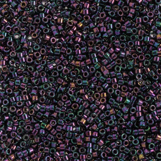 Miyuki Delica 50g Iris Glass Beads, 11/0 Purple (DB0004) {1}
