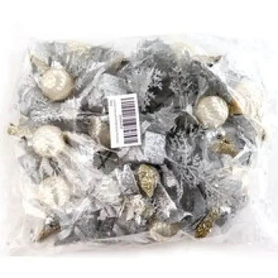 Set of 12: Traditional Silver Glitter Picks with Gift Box, Dove Bird, & Ornament Ball | Festive Holiday Decor | Trees, Wreaths, & Garlands | Christmas Picks | Home & Office Decor - 2024 Christmas Collection, Floral Home by Artificial Flowers {3}