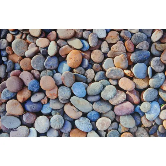 Kaplan Early Learning Company STEM Play Mat - Vibrant Real Image Pebbles Mat {2}