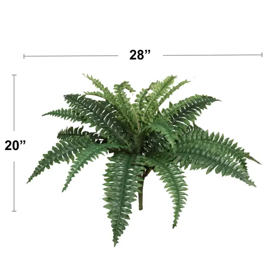 Lifelike Boston Fern Faux Plant - UV-Resistant Silk Greenery for Indoor/Outdoor Decor, Perfect for Living Rooms and Patios &ndash; Floral Home by Artificial Flowers {2}