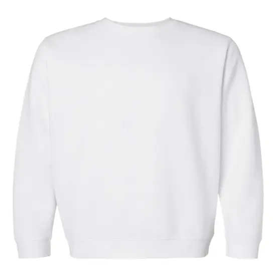 LAT&reg; Elevated Crewneck Long Sleeve Fleece Sweatshirt White {1}