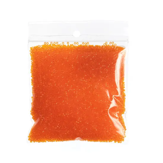 Miyuki Delica 50g Transparent Glass Beads, 11/0 Orange (DB0703) {2}