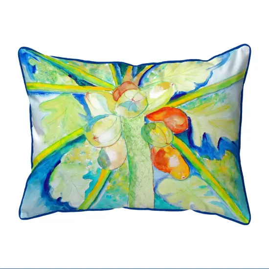 Betsy Drake Big Cocoa Nuts Large Indoor/Outdoor Pillow 16x20 Multicolor {1}