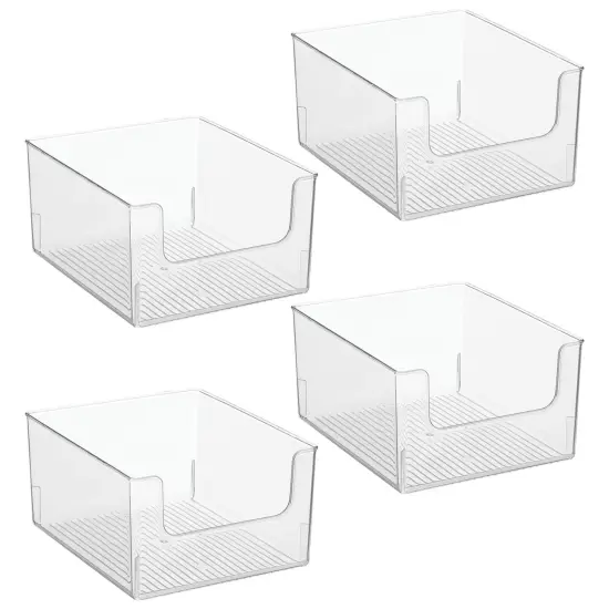 mDesign Office Plastic Storage Organizer Bin with Open Dip Front {4}