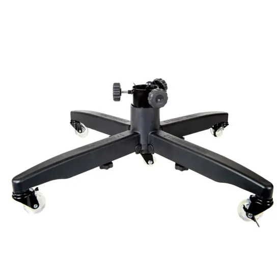 Tree Keeper Adjustable Rolling Christmas Tree Stand for Trees 7.5'-12' - Black {1}