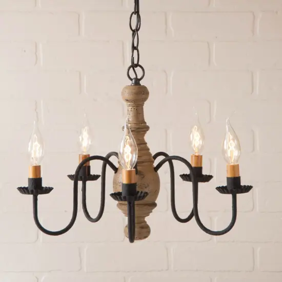 Lancaster Chandelier in Pearwood {3}