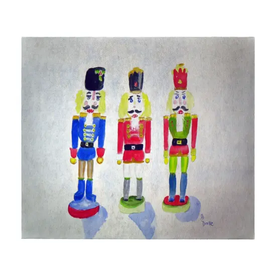 Betsy Drake Nut Crackers Christmas 30 X 50 Inch Comfort Floor Mat {1}