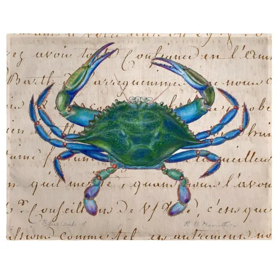 Betsy Drake Male Blue Crab Place Mat Set of 4 {1}