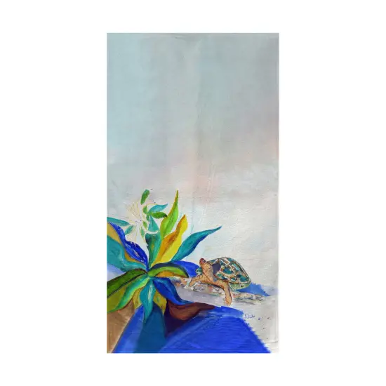 Betsy Drake Turtle & Lily Beach Towel Multicolor {1}