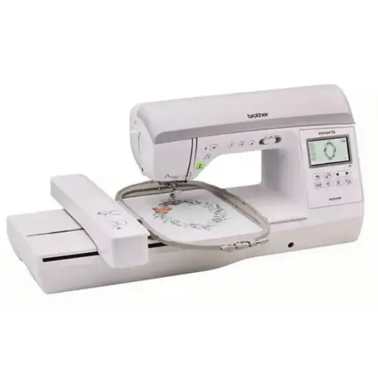 Brother NQ3550W 6" x 10" Wifi & USB Embroidery Machine with Bonus Hoop + Disney Thread Set + Bes Blue Software and more {2}