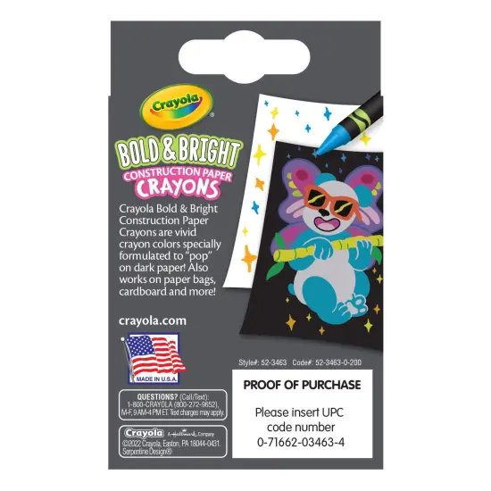 Crayola Construction Paper Crayons 24/Pkg-Bright {2}