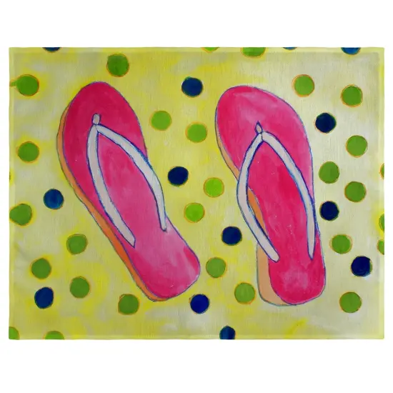 Betsy Drake Flip Flops Place Mat Set of 4 {1}