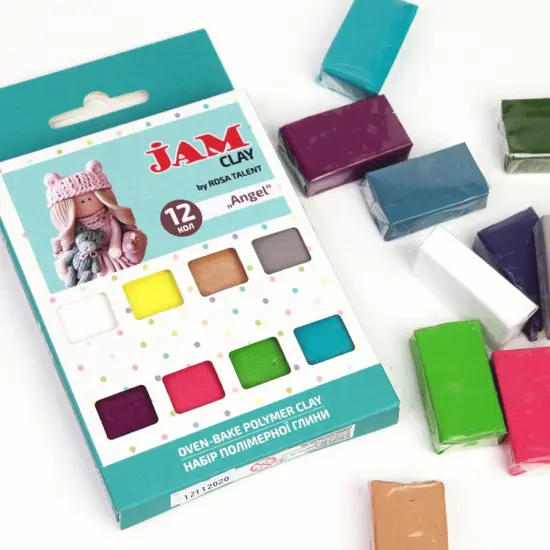 Rosa Talent Angels - Polymer Clay Set. 12*0.04 lb. Jam Clay. {3}