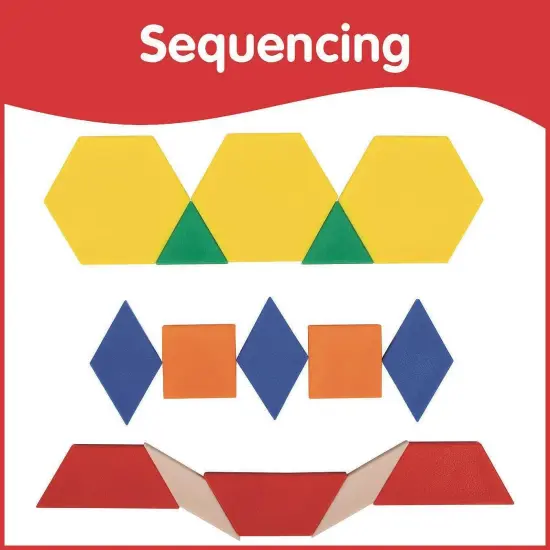 Plastic Pattern Blocks Learning Manipulative for Early Math and More {6}
