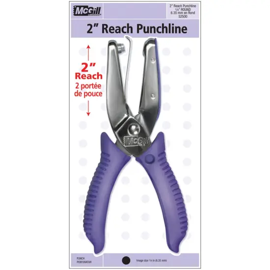 Punchline 2" Reach Hand Punch-.25" Round {1}