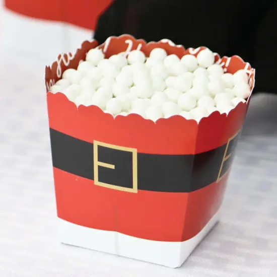 Big Dot of Happiness Jolly Santa Claus - Party Mini Favor Boxes - Christmas Party Treat Candy Boxes - Set of 12 {6}