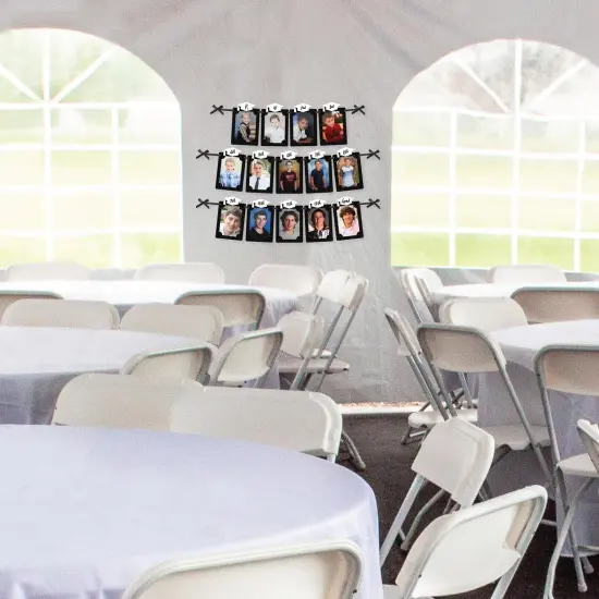 Big Dot of Happiness Black and White Grad - Best is Yet to Come - DIY Graduation Party Decor - K-12 School Picture Display - Photo Banner {4}