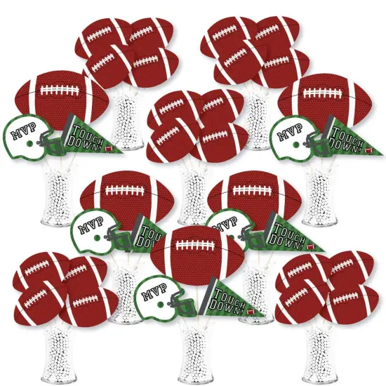 Big Dot of Happiness End Zone - Football - Baby Shower or Birthday Party Centerpiece Sticks - Showstopper Table Toppers - 35 Pieces {1}