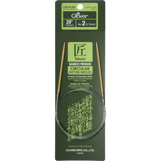 Takumi Bamboo Circular Knitting Needles 29"-Size 2/2.75mm {1}