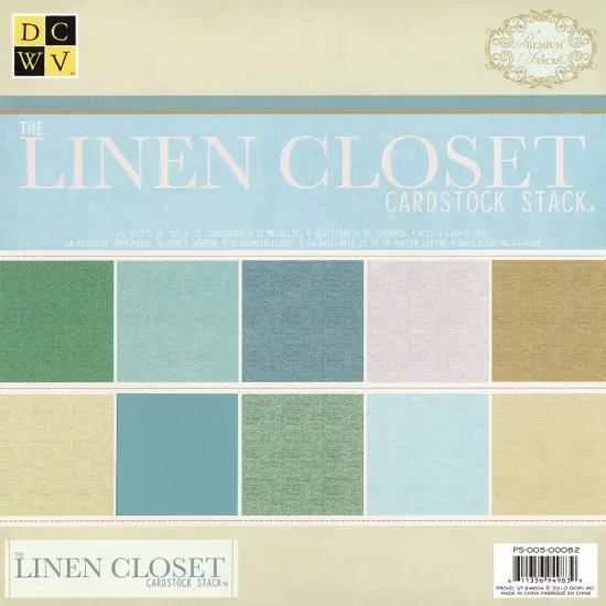 DCWV Solid Cardstock Stack 12"X12" 48/Pkg-Linen Closet {1}