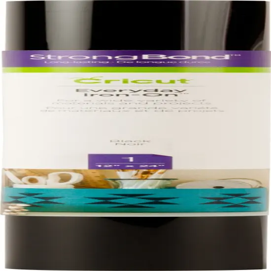 Cricut Everyday Iron-On Vinyl 12"X24" Roll-Black {1}