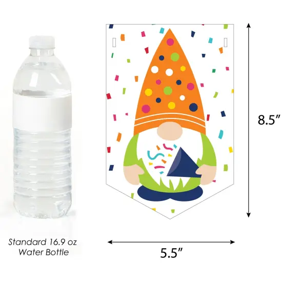 Big Dot of Happiness Gnome Birthday - Happy Birthday Party Bunting Banner - Party Decorations - Happy Birthday {3}