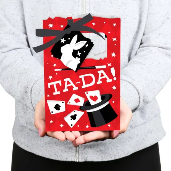 Big Dot of Happiness Ta-Da, Magic Show - Magical Birthday Party Favor Boxes - Set of 12 {6}