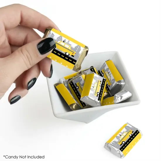 Big Dot of Happiness NYC Cityscape - Mini Candy Bar Wrapper Stickers - New York City Party Small Favors - 40 Count {3}