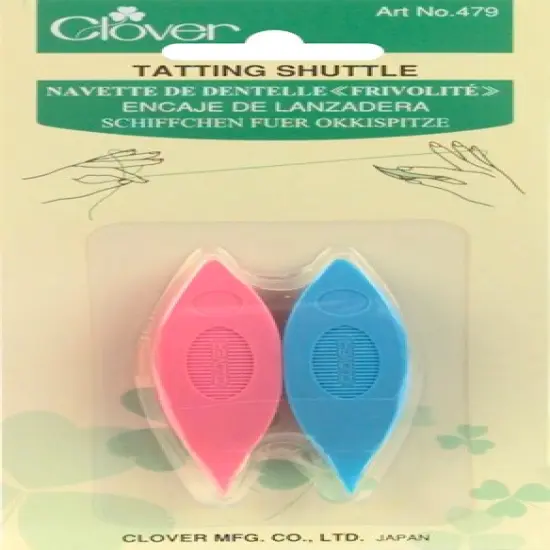 Clover Plastic Tatting Shuttles 2/Pkg-Assorted Colors {1}
