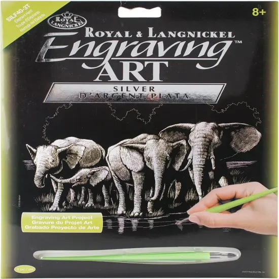 Royal & Langnickel(R) Silver Foil Engraving Art Kit 8"X10" {1}