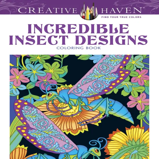 Creative Haven: Incredible Insect Design Coloring Book-Softcover {1}