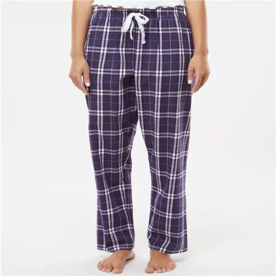 Luxurious Haley Flannel Pant | RADYAN&reg; Purple/ white {1}