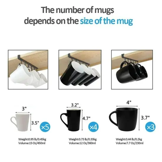 2 Packs Kitchen Under Cabinet Towel Cup Paper Hanger Rack Organizer Shelf Holder {2}