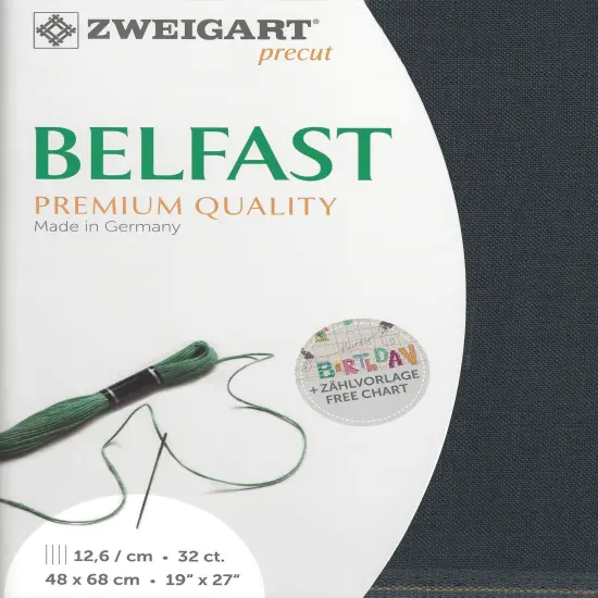 PrecutZweigart Belfast 32 count Charcoal Gray {1}