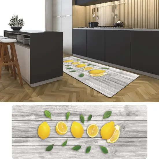 19.6 in. x 55 in. Anti-Fatigue Kitchen Runner Mat (Lemons) {1}