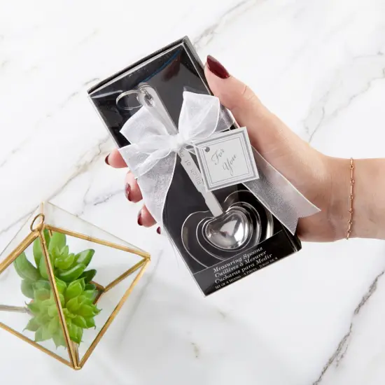 Love Beyond Measure Heart Shaped Measuring Spoons - Wedding (Set of 4) {3}