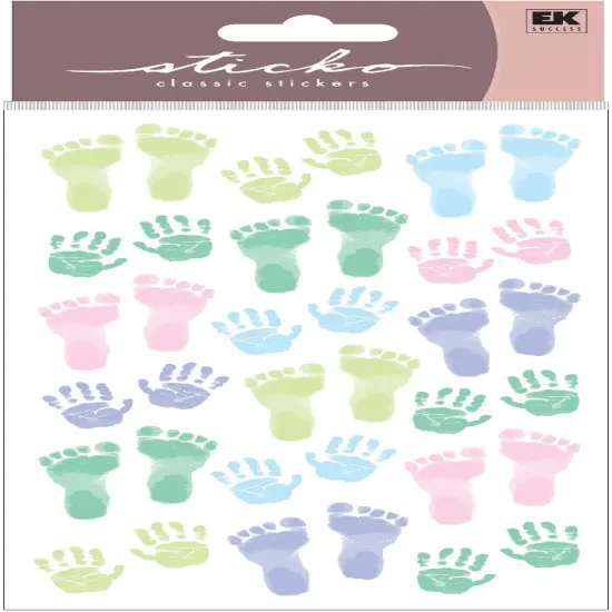 Sticko Pastel Baby Prints Stickers {1}