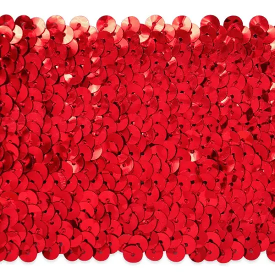 5 yards of 8 Row Sequin Stretch | 5 yard cut Fuchsia {2}