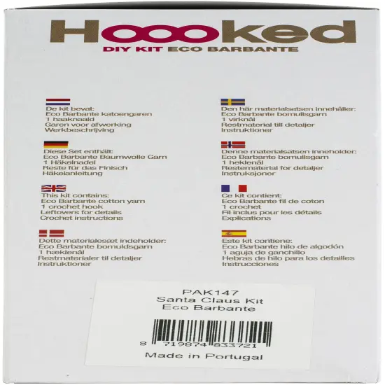 Hoooked Amigurumi DIY Kit W/Eco Barbante Yarn-Santa Claus {4}