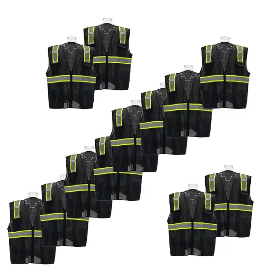 Multi Colors High-Visibility Pocket Safety Vest {1}