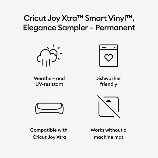 Cricut Joy Xtra Permanent Smart Vinyl Sampler- Elegance {5}