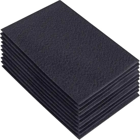 FabricLA Acrylic Felt Sheets for Crafts - Precut 9" X 12" Inches (20 cm X 30 cm) Felt Squares - Use Felt Fabric Craft Sheets for DIY, Hobby, Costume, and Decoration | Dark Grey - 10 Pieces {1}