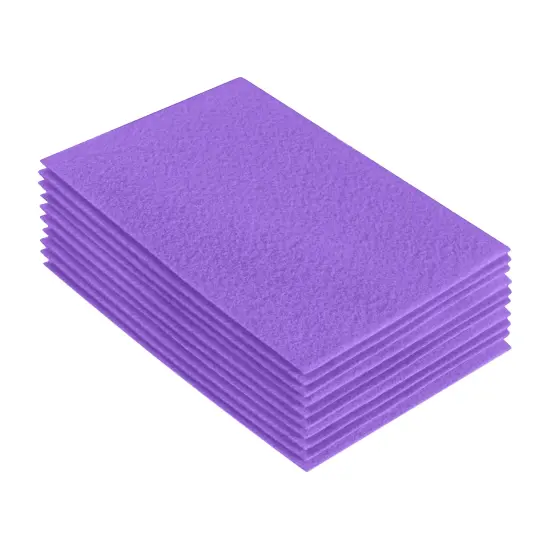 FabricLA Acrylic Felt Sheets for Crafts - Precut 9" X 12" Inches (20 cm X 30 cm) Felt Squares - Use Felt Fabric Craft Sheets for DIY, Costume, and Decoration | Lavender - 10 Pieces {1}