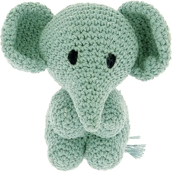 Hoooked Amigurumi DIY Kit W/Eco Barbante Yarn-Elephant Mo - Spring {5}