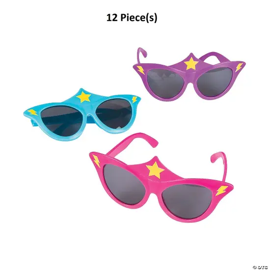 Superhero Girl Sunglasses 12 Pieces {1}
