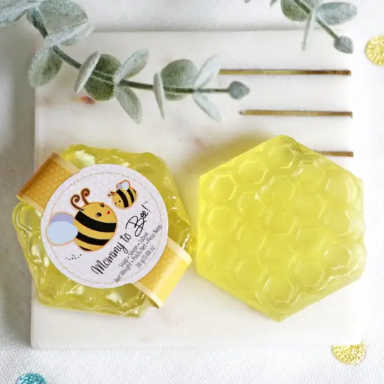 Mommy To Bee Honey Scented Honeycomb Soap (Set of 4) {3}