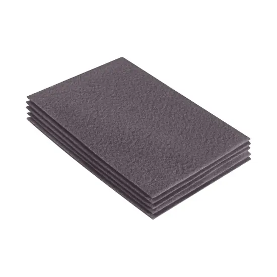 FabricLA Acrylic Felt Sheets for Crafts - Precut 9" X 12" Inches (20 cm X 30 cm) Felt Squares - Use Felt Fabric Craft Sheets for DIY, Costume, and Decoration | Platinum Grey - 5 Pieces {1}